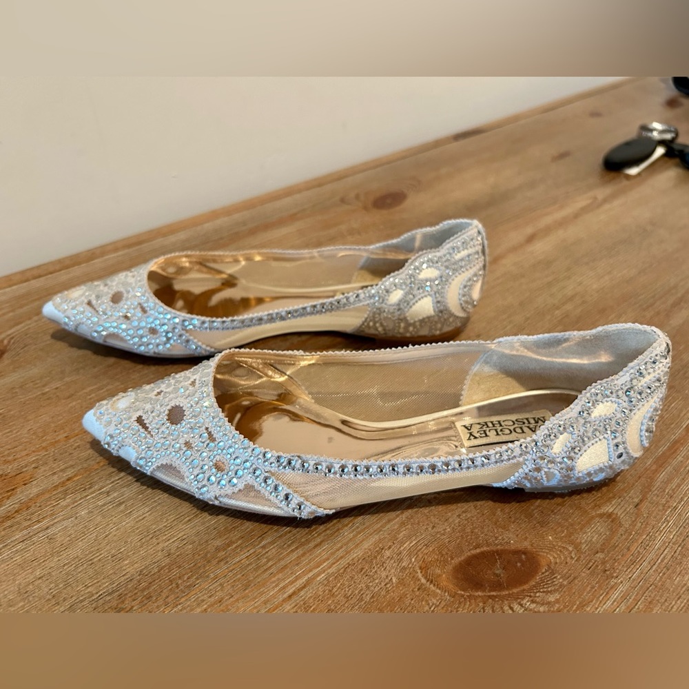 Badgley Mischka Gigi Flats - size 6 (retail $198)